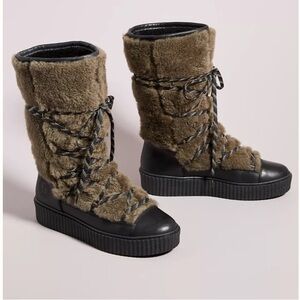 NIB Penelope Chilvers Tall Shearling Boots - Anthropologie